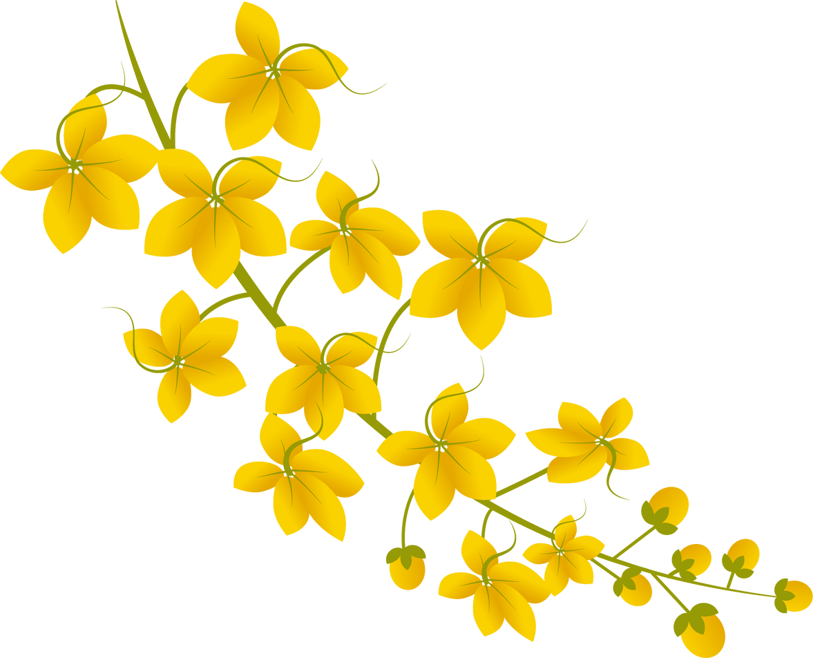 Yellow Flowers Illustration